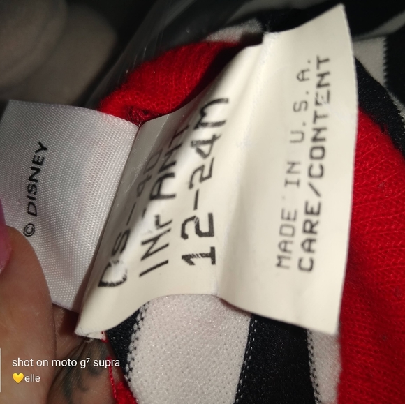 VINTAGE 1980s Disney Wear Baby Mickey Mouse Comfy Costume with Plush Hands - Picture 4 of 8